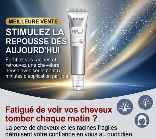 Sérum anti-chute et fortifiant pour racines capillaires