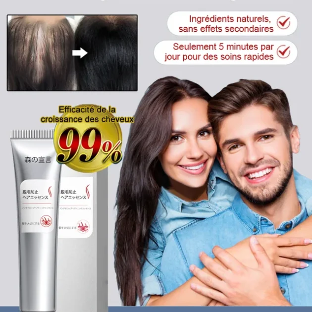 Sérum anti-chute et fortifiant pour racines capillaires